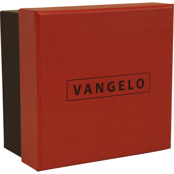 Vangelo Men Classic Dress Belt Cognac Debossed