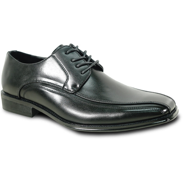 BRAVO Men Dress Shoe MILANO-3 Oxford Shoe Black