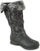 KOZI Canada Women Boot IVY-2 Ankle Winter Fur Casual Boot BLACK